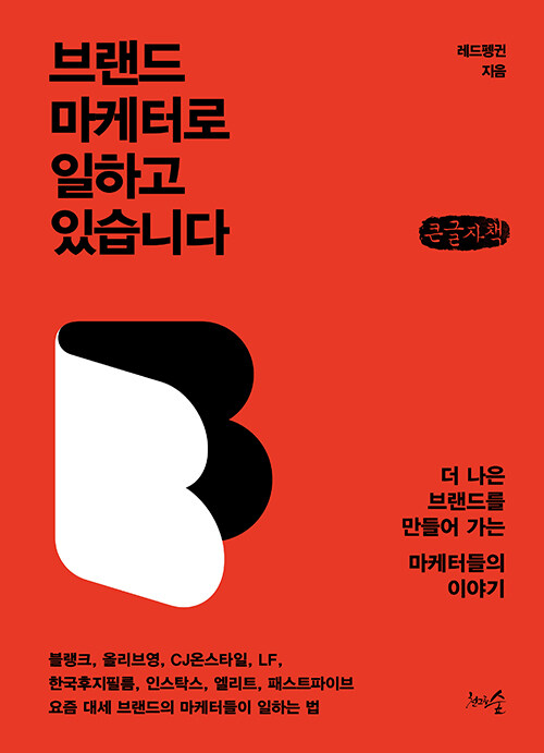 [POD] [큰글자책] 브랜드 마케터로 일하고 있습니다